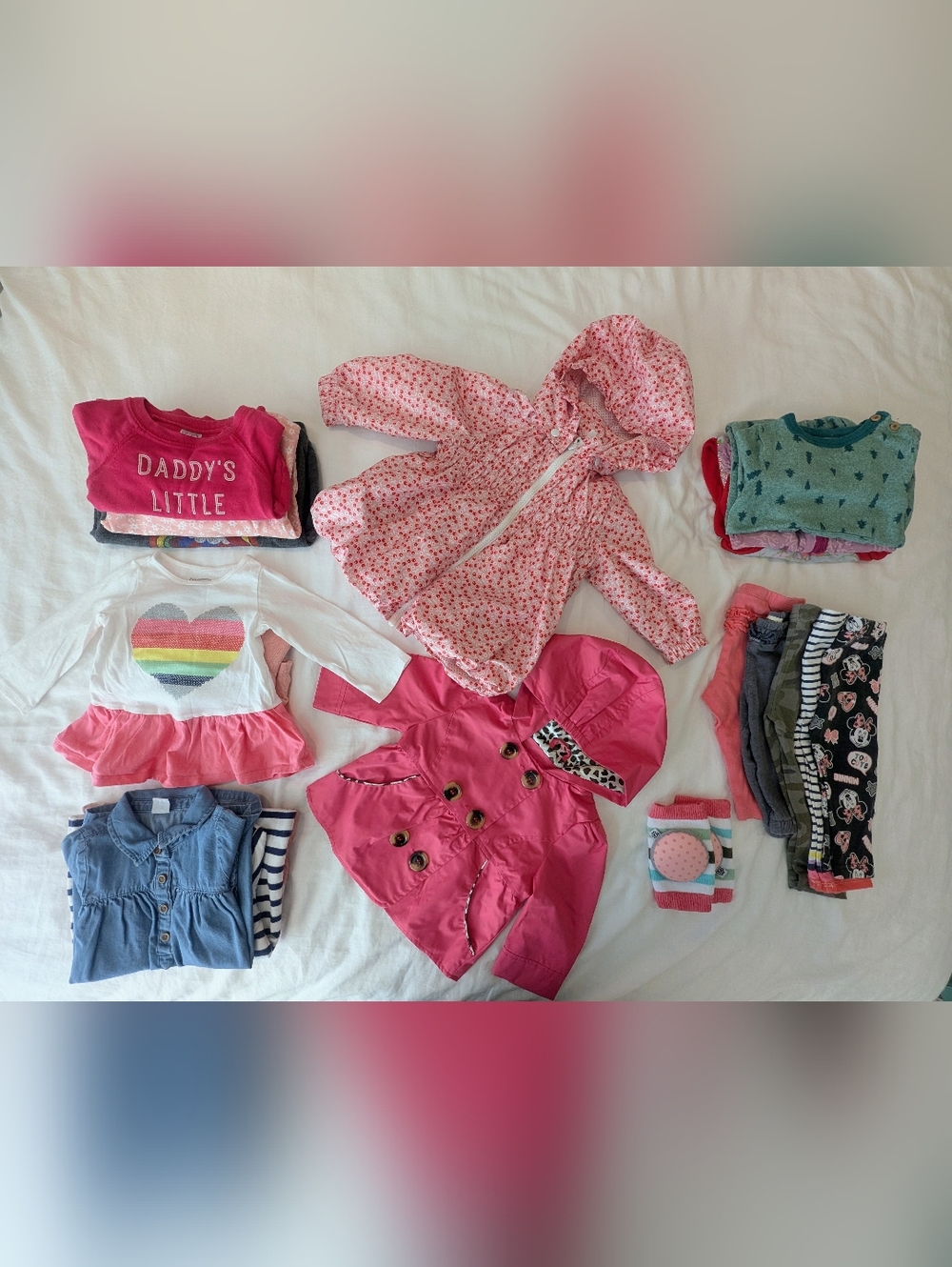 Girl Baby Spring/Fall Clothes (6-12 months) - 20 pieces